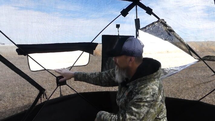Hunting in a Ground Blind 1