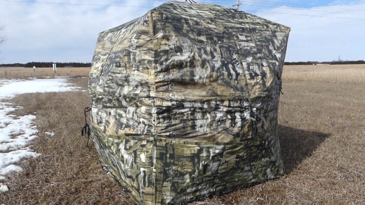 Hunting in a Ground Blind
