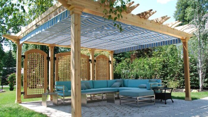 Retractable Pergola Shades