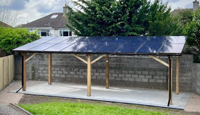 Solar-Powered Pergola Shades