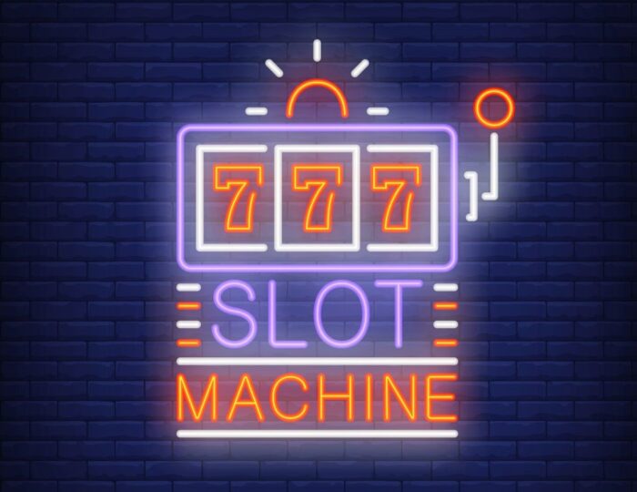 neon sign slot machine